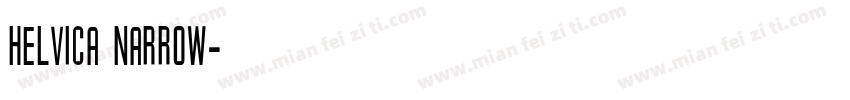 helvica narrow字体转换
